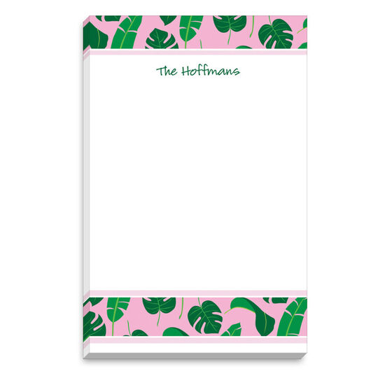 Tropical Palm Leaves Notepad